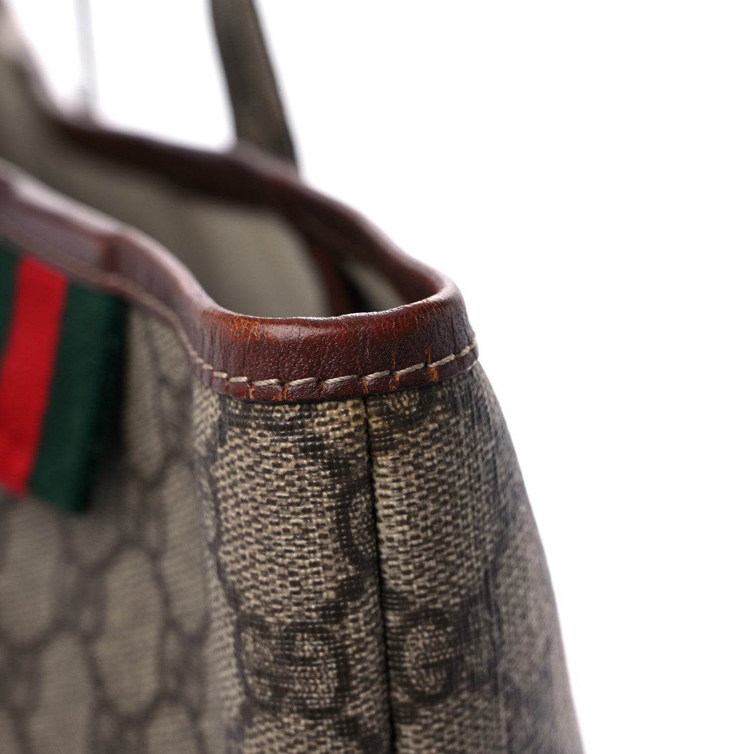 Gucci GG Plus Monogram Medium Signature Web Loop Tote Light Brown 11 of 23