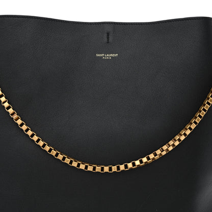Saint Laurent Calfskin Medium Suzanne Hobo Black 10 of 12