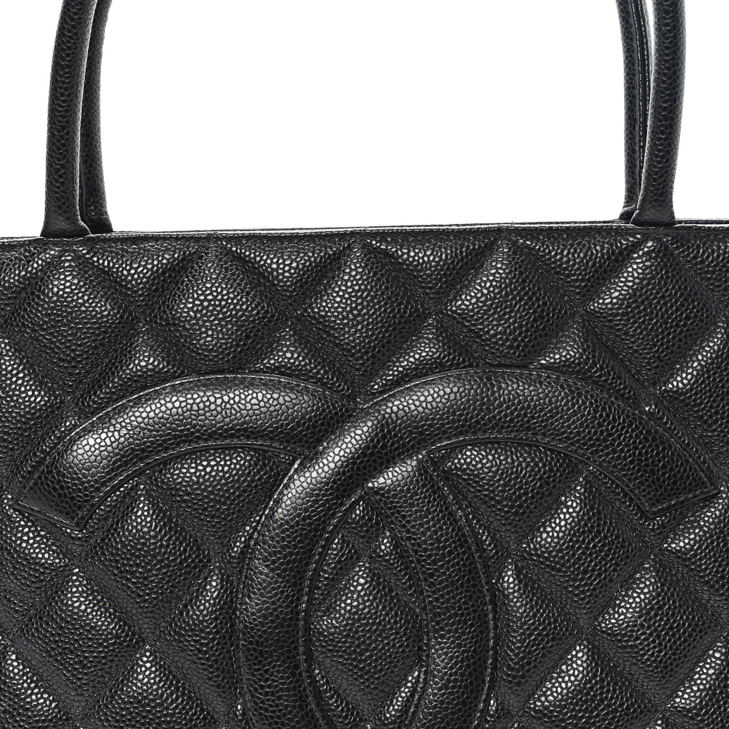Chanel Caviar Quilted Medallion Tote Black 8 of 10