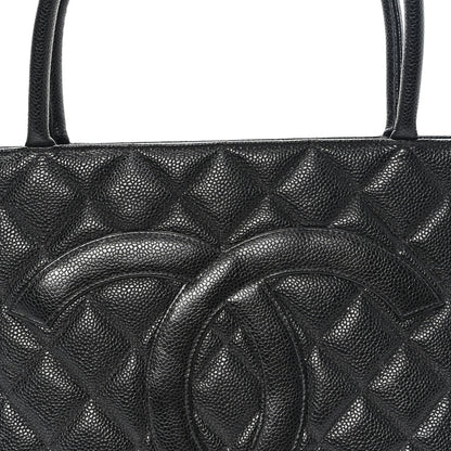 Chanel Caviar Quilted Medallion Tote Black 8 of 10
