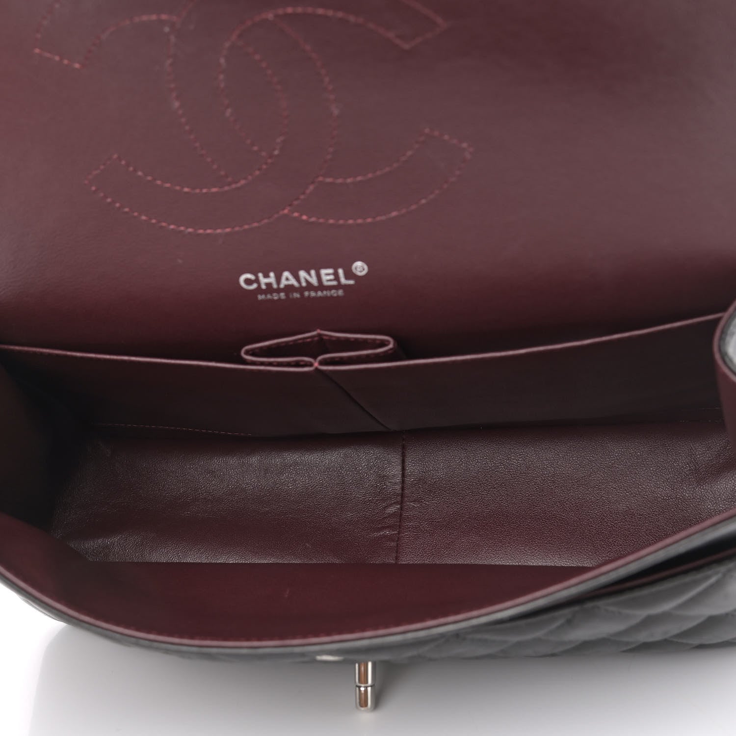 Chanel Lambskin Quilted Jumbo Double Flap Black 5 of 14