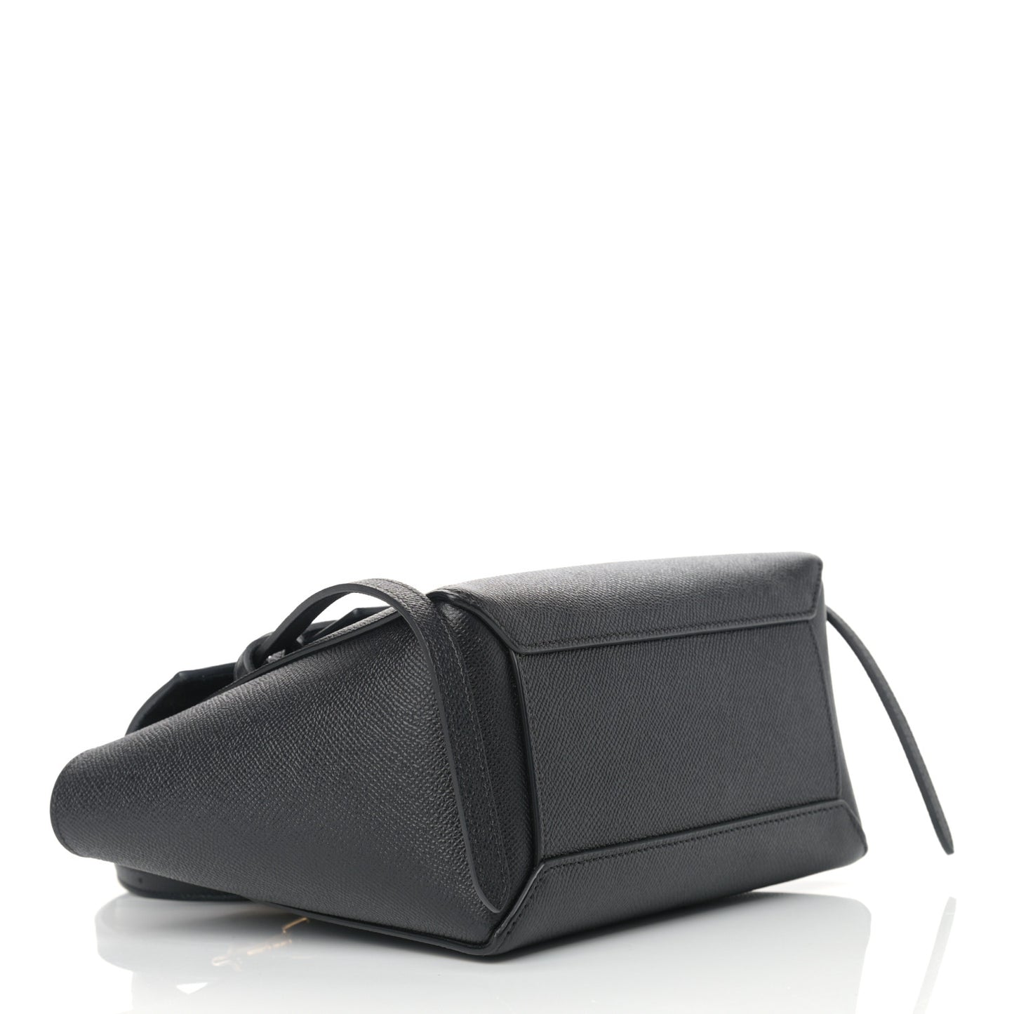 Grained Calfskin Nano Belt Bag Black