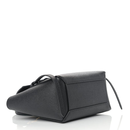 Celine Grained Calfskin Nano Belt Bag Black 3 of 11