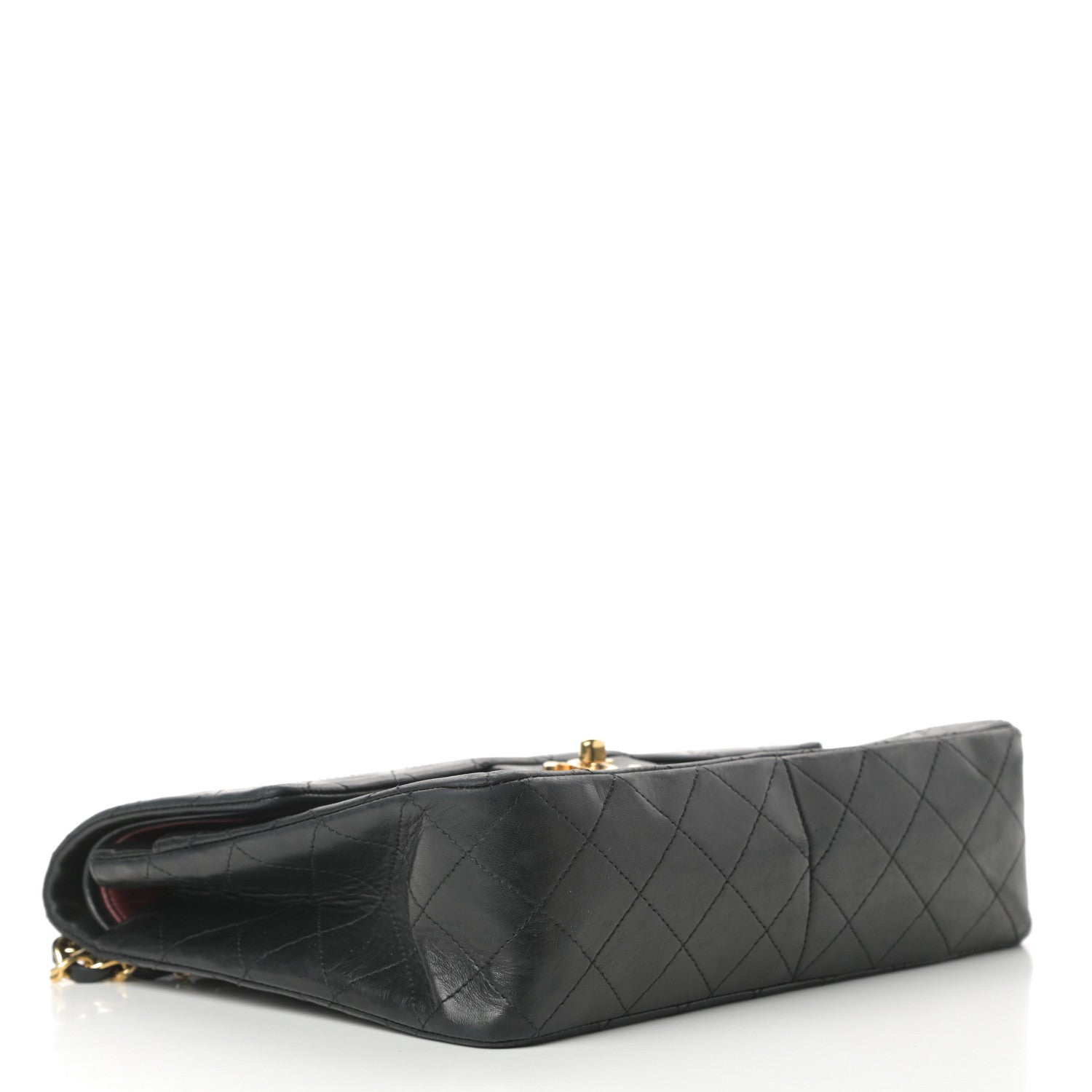 Chanel Lambskin Quilted Medium Double Flap Black 4 of 15