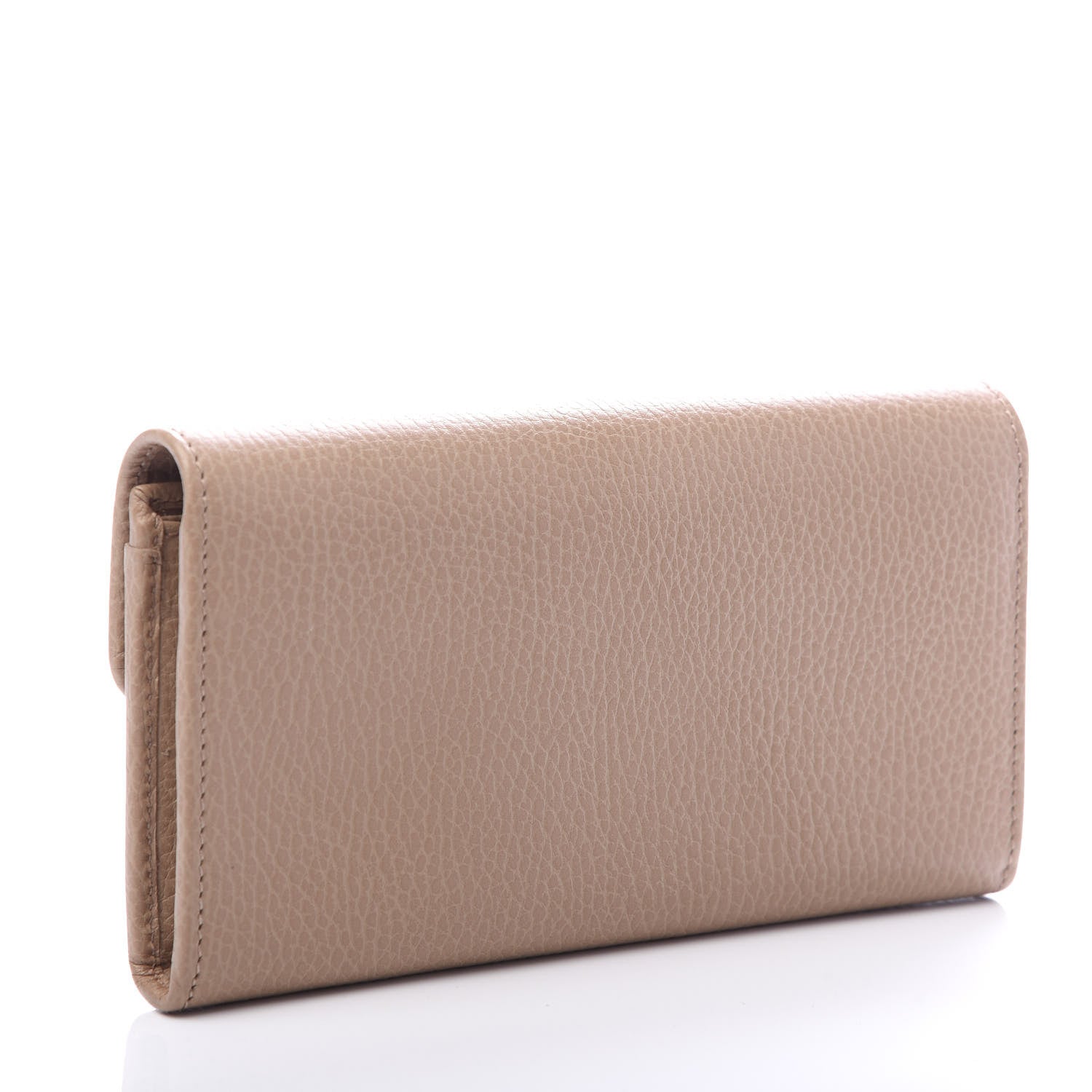 Gucci Dollar Calfskin Interlocking G Continental Wallet Camelia 3 of 6