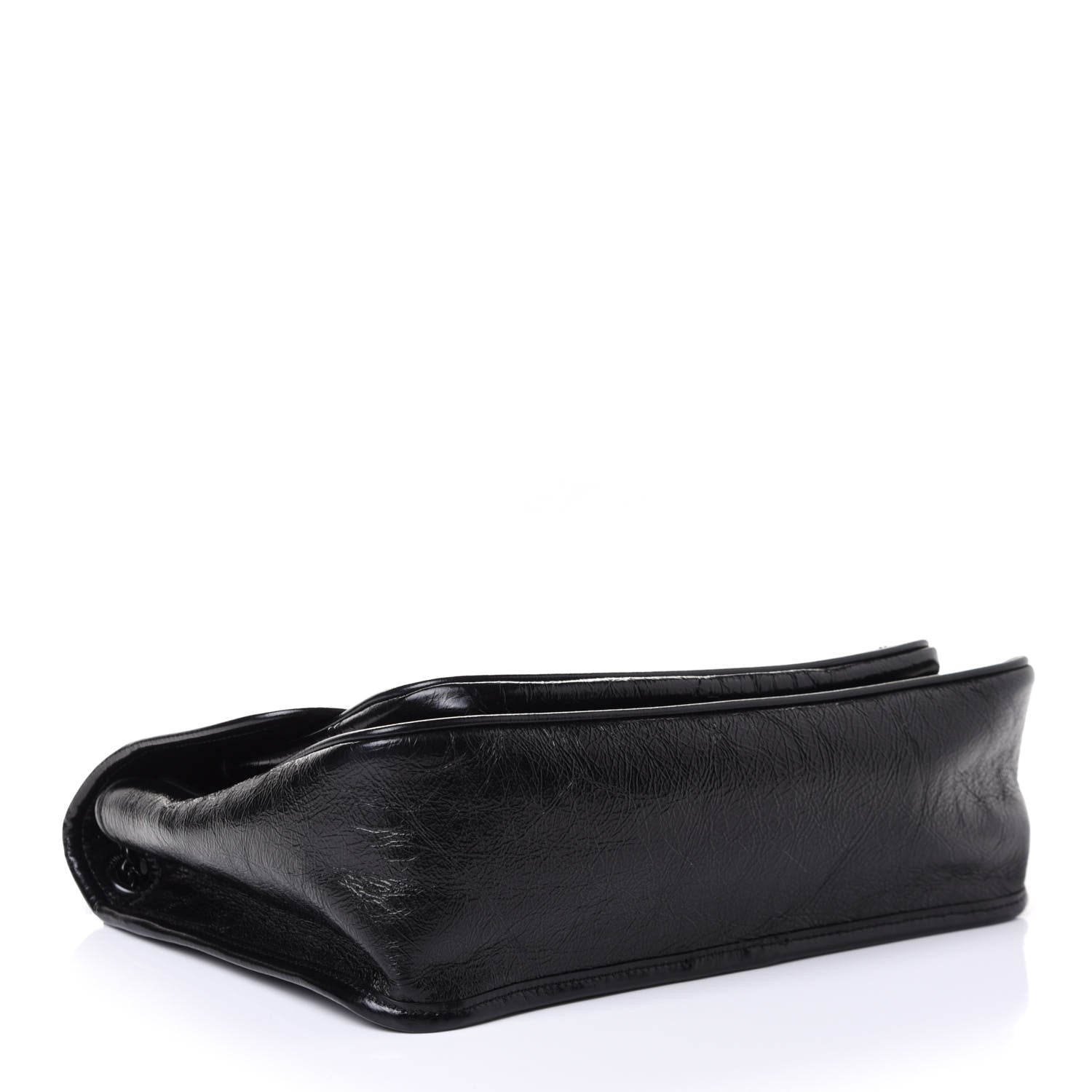 Saint Laurent Crinkled Calfskin Matelasse Monogram Medium Niki Chain Satchel Black 3 of 4