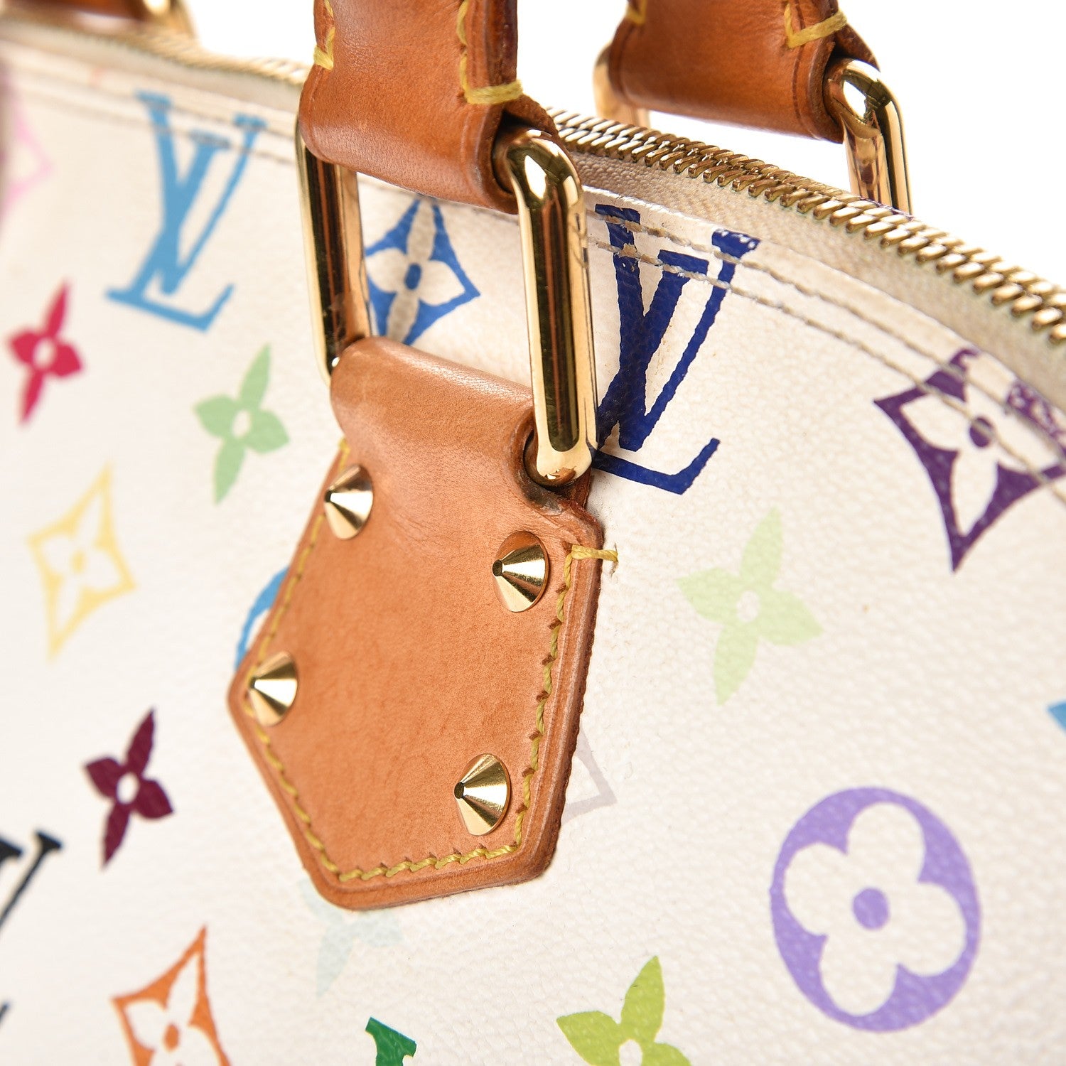 Louis Vuitton Monogram Multicolor Alma White 8 of 14
