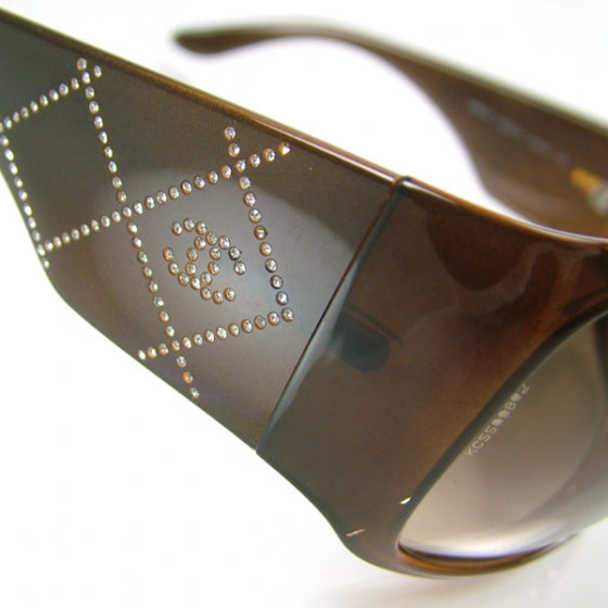 Chanel CC Quilted Swarovski Sunglasses 4 of 9