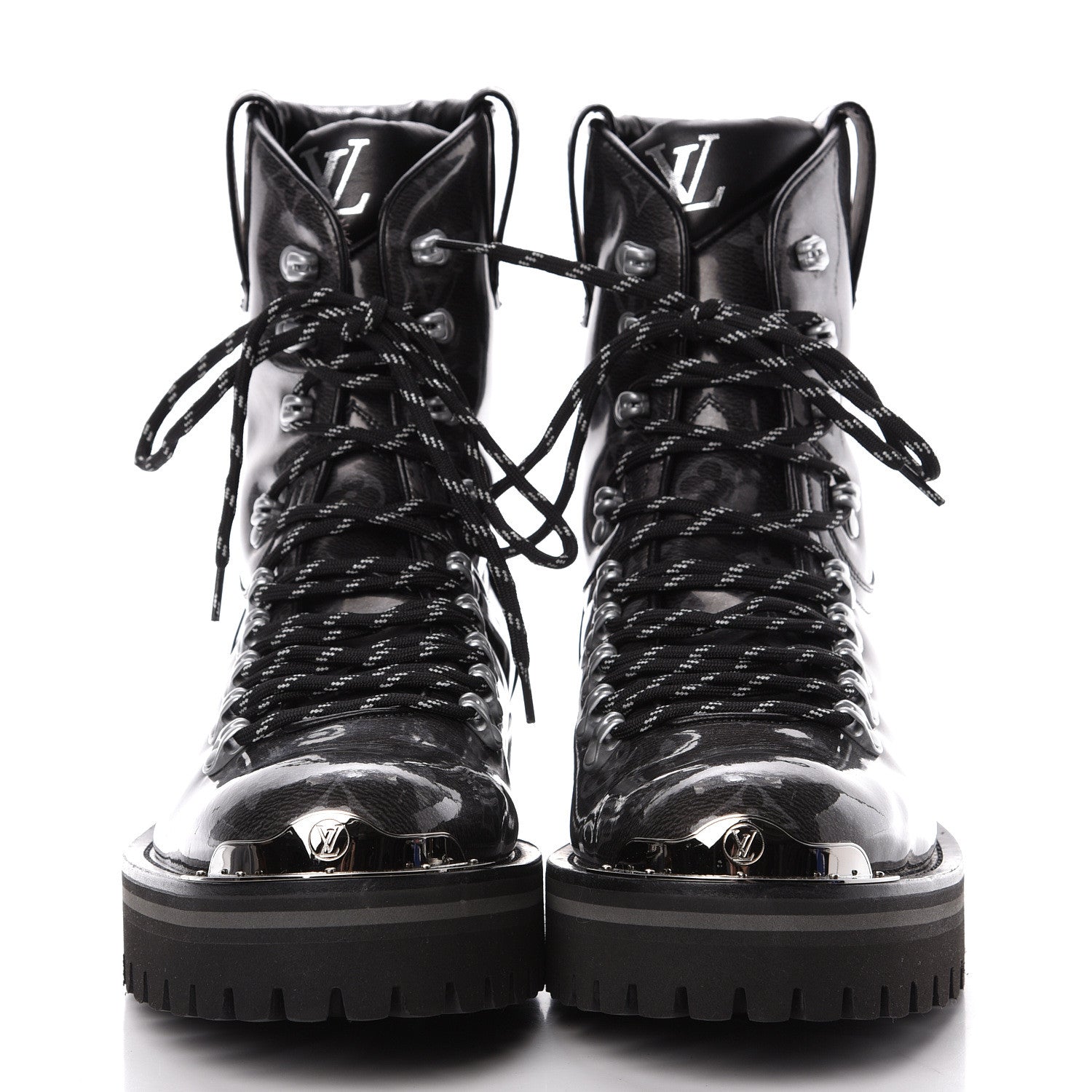 Louis Vuitton Monogram Eclipse Glaze Mens Outland Ankle Boots 7 2 of 8