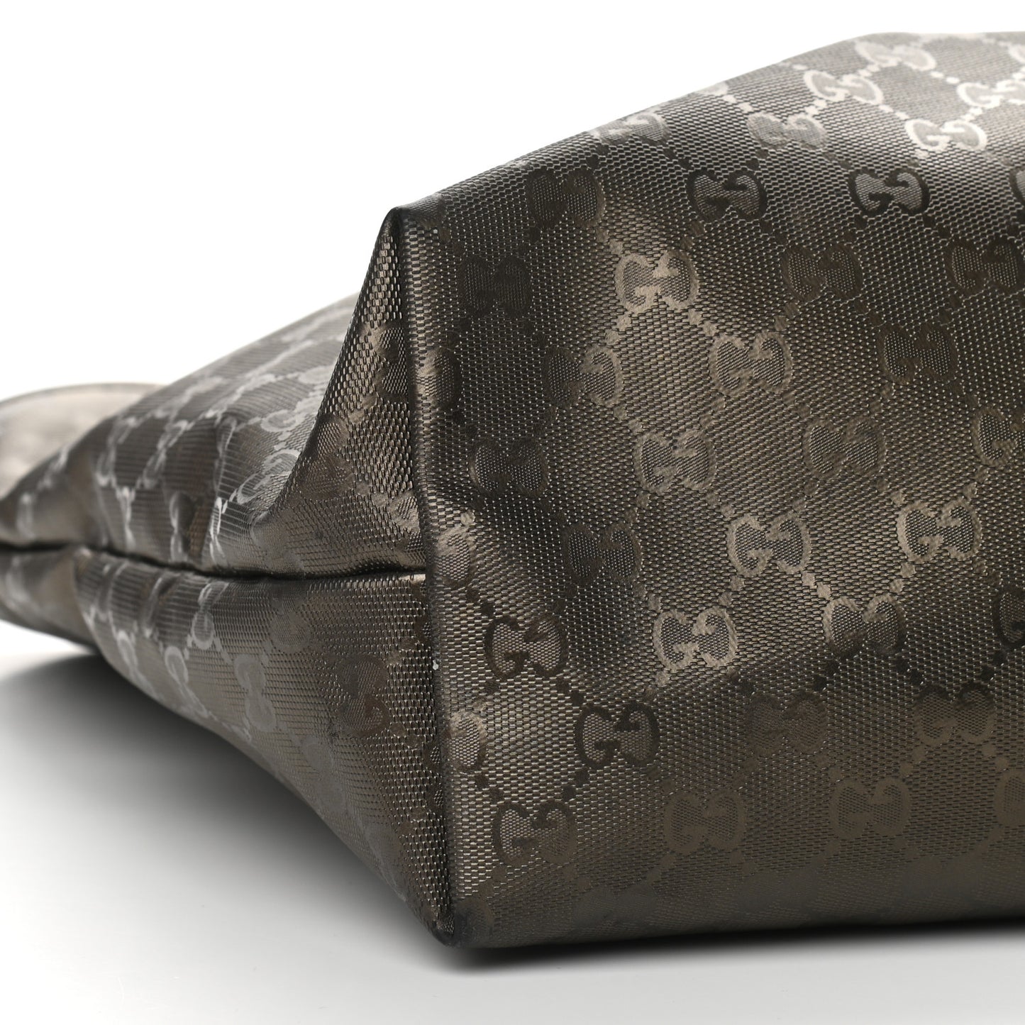 Imprime Monogram Medium Zippered Shopping Tote Pewter