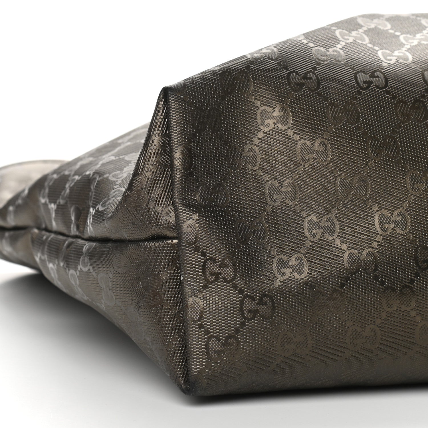 Gucci Imprime Monogram Medium Zippered Shopping Tote Pewter 7 of 10