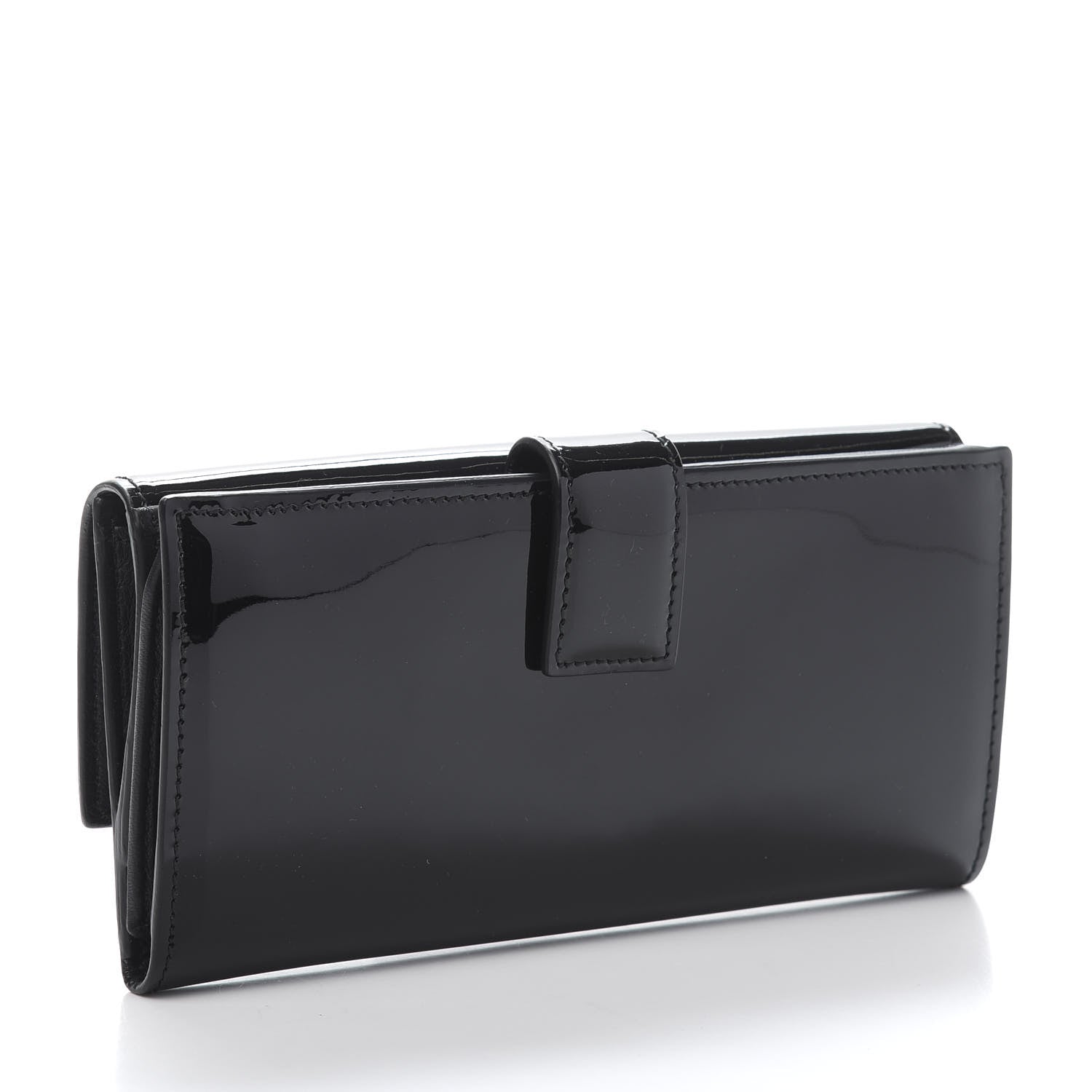 Alexander McQueen Patent Skull Continental Wallet Black 3 of 11