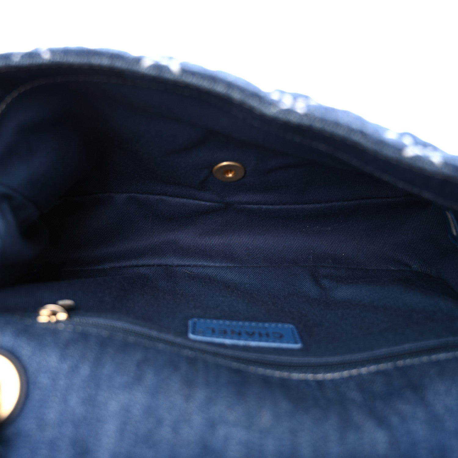 Chanel Denim Quilted Medium Denim Trip Single Flap Blue 5 of 11