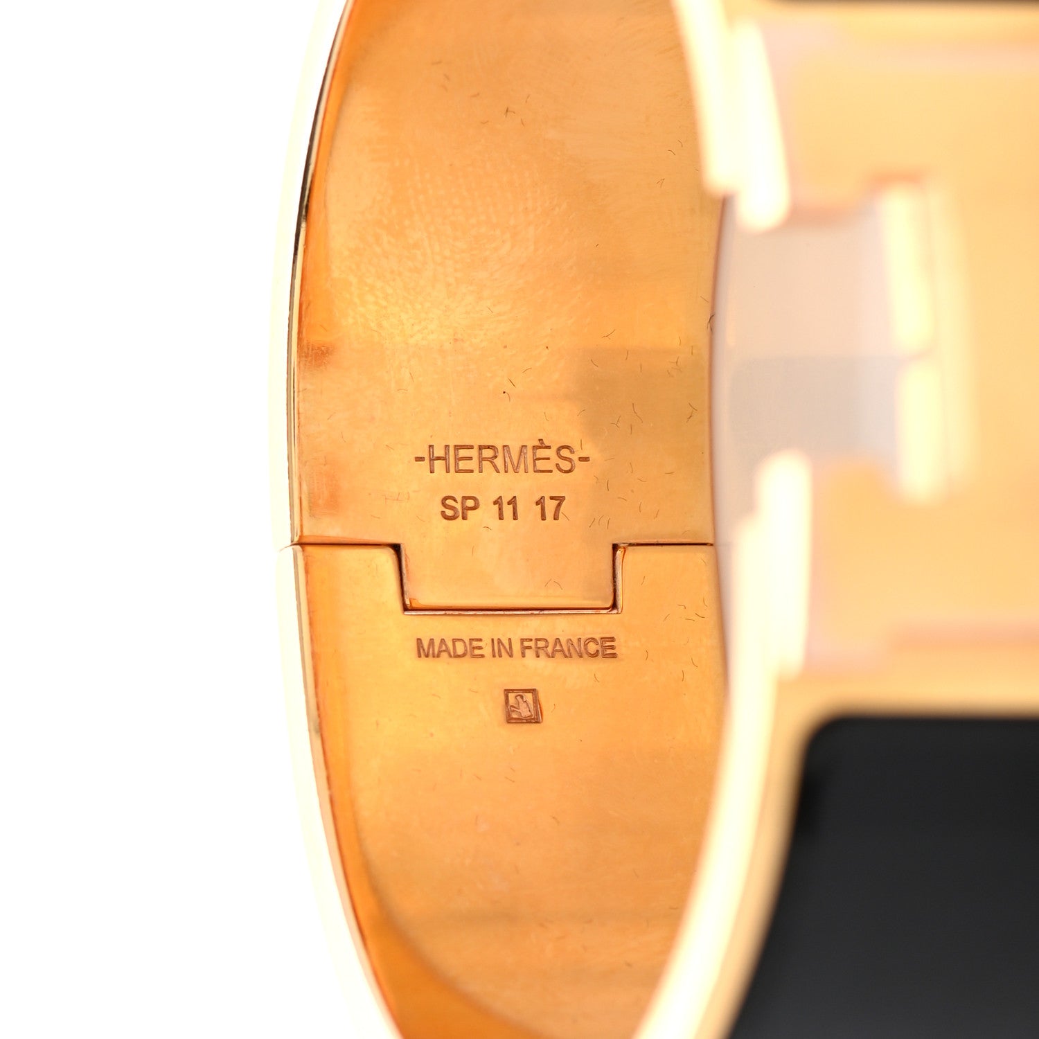 Hermes Enamel Wide Clic Clac H Bracelet PM Black 4 of 4