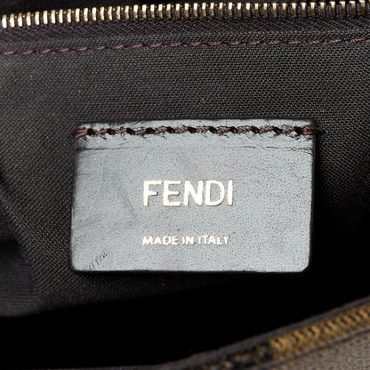 Fendi Pequin Spalmati Vitello Flamingo Shoulder Bag Tobacco Red 6 of 12