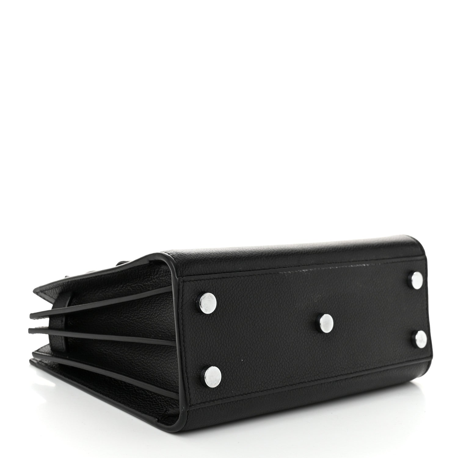 Saint Laurent Grained Calfskin Nano Sac De Jour Black 4 of 12