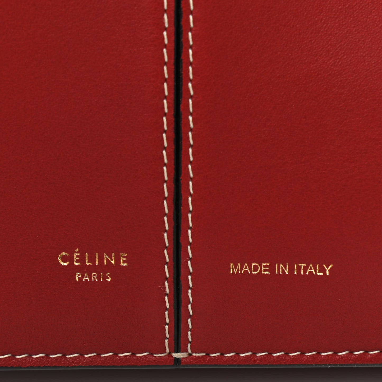 Smooth Calfskin Small Tri-Fold Bag Red