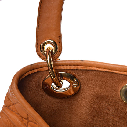 Christian Dior Lambskin Cannage Large Soft Lady Dior Shopping Tote Orange 14 of 16