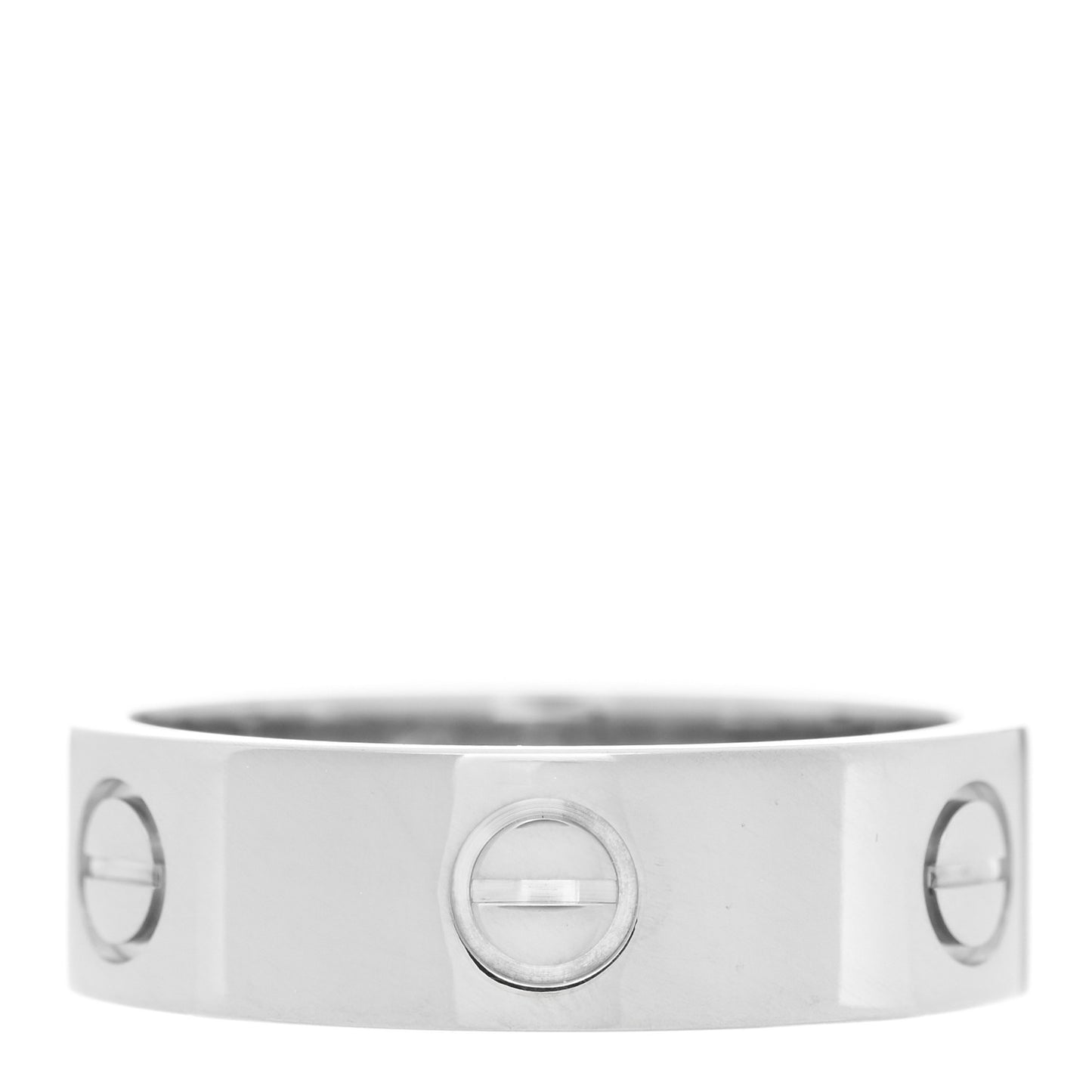 18K White Gold 6mm LOVE Ring 57 8