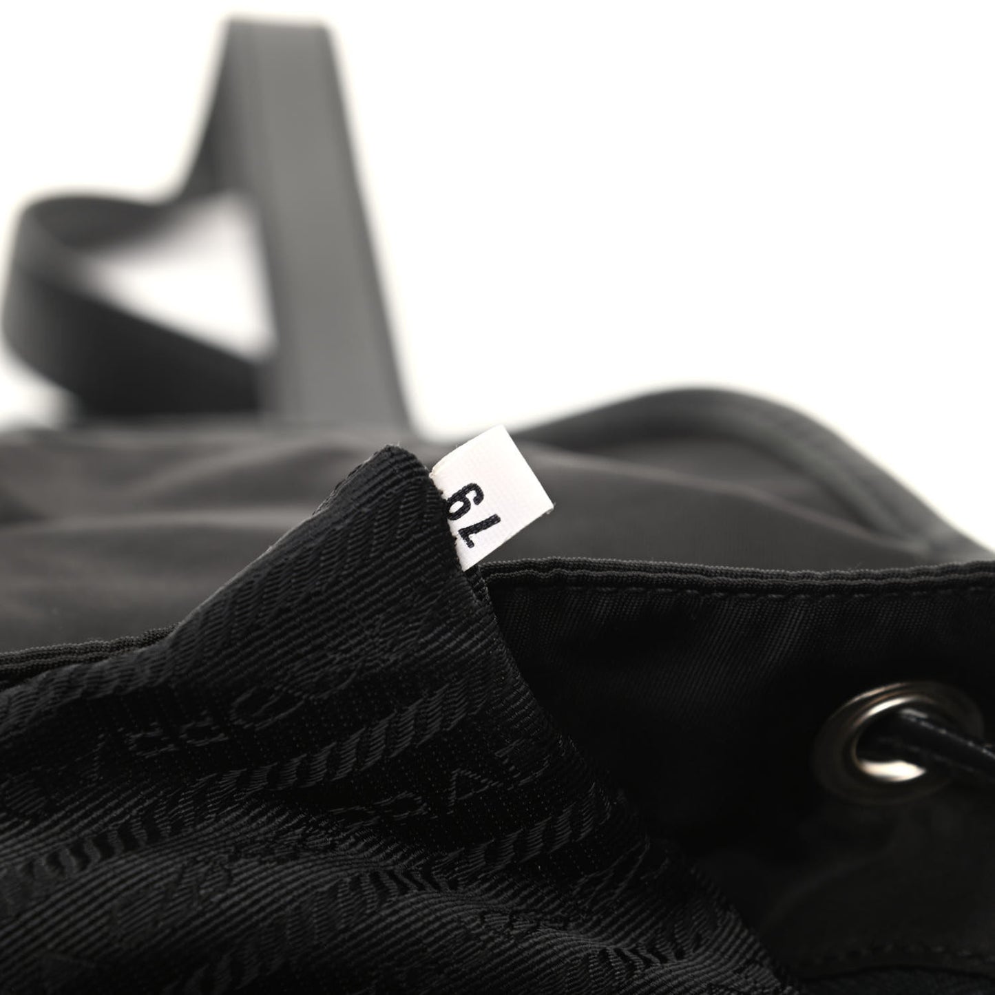 Tessuto Nylon Calfskin Backpack Black