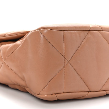 Chanel Lambskin Quilted Large Chanel 19 Flap Brown 7 of 8