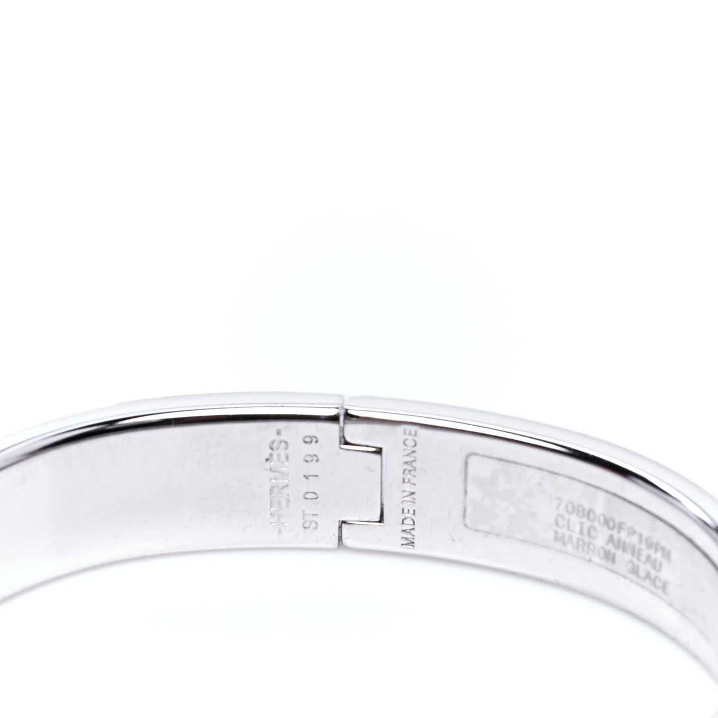 Enamel Clic Anneau Bracelet PM Marron Glace