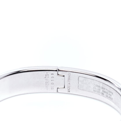 Hermes Enamel Clic Anneau Bracelet PM Marron Glace 4 of 6