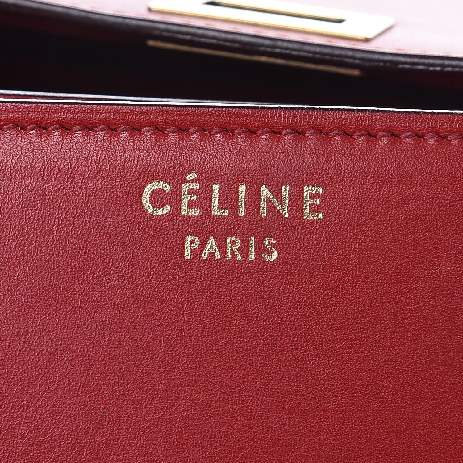 Celine Smooth Calfskin Large Classic Box Flap Bag Red 6 of 16