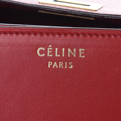 Celine Smooth Calfskin Large Classic Box Flap Bag Red 6 of 16