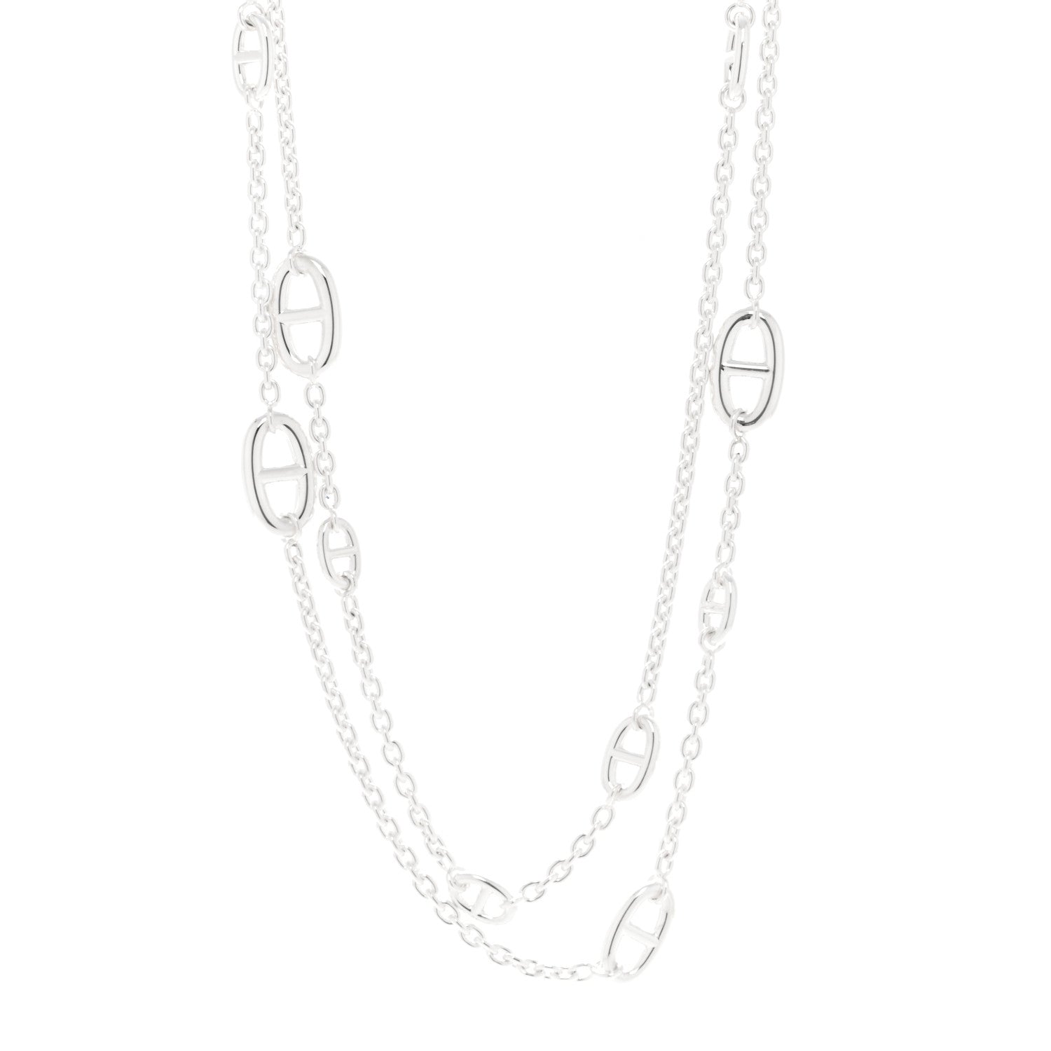 Hermes Sterling Silver Farandole Necklace 160 1 of 6