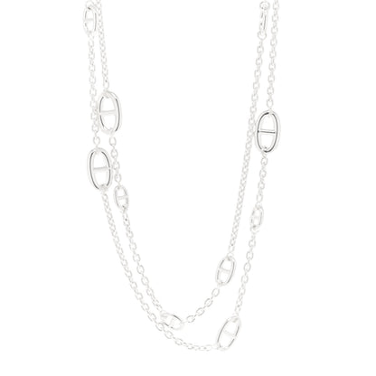 Hermes Sterling Silver Farandole Necklace 160 1 of 6