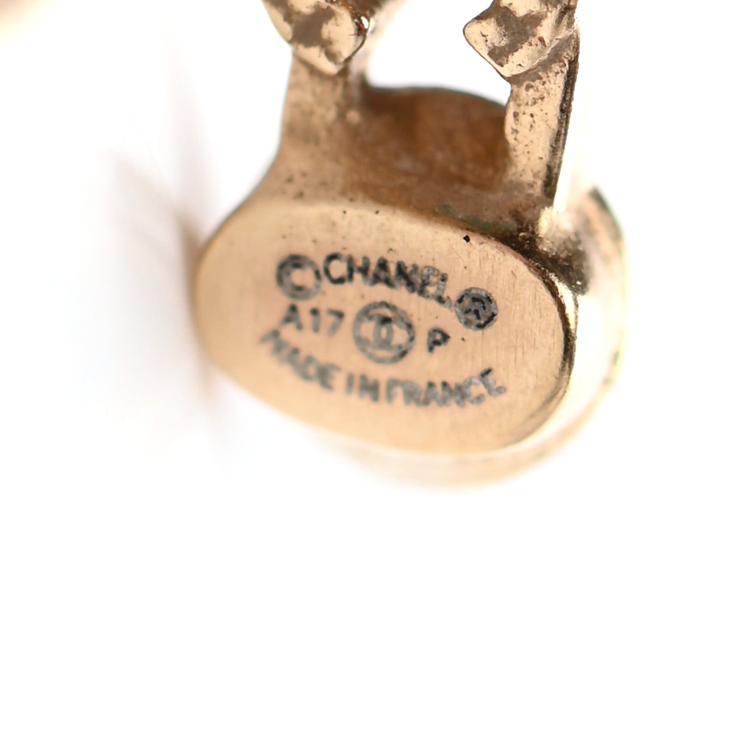 Chanel Pearl Coco Earrings Gold 4 of 4