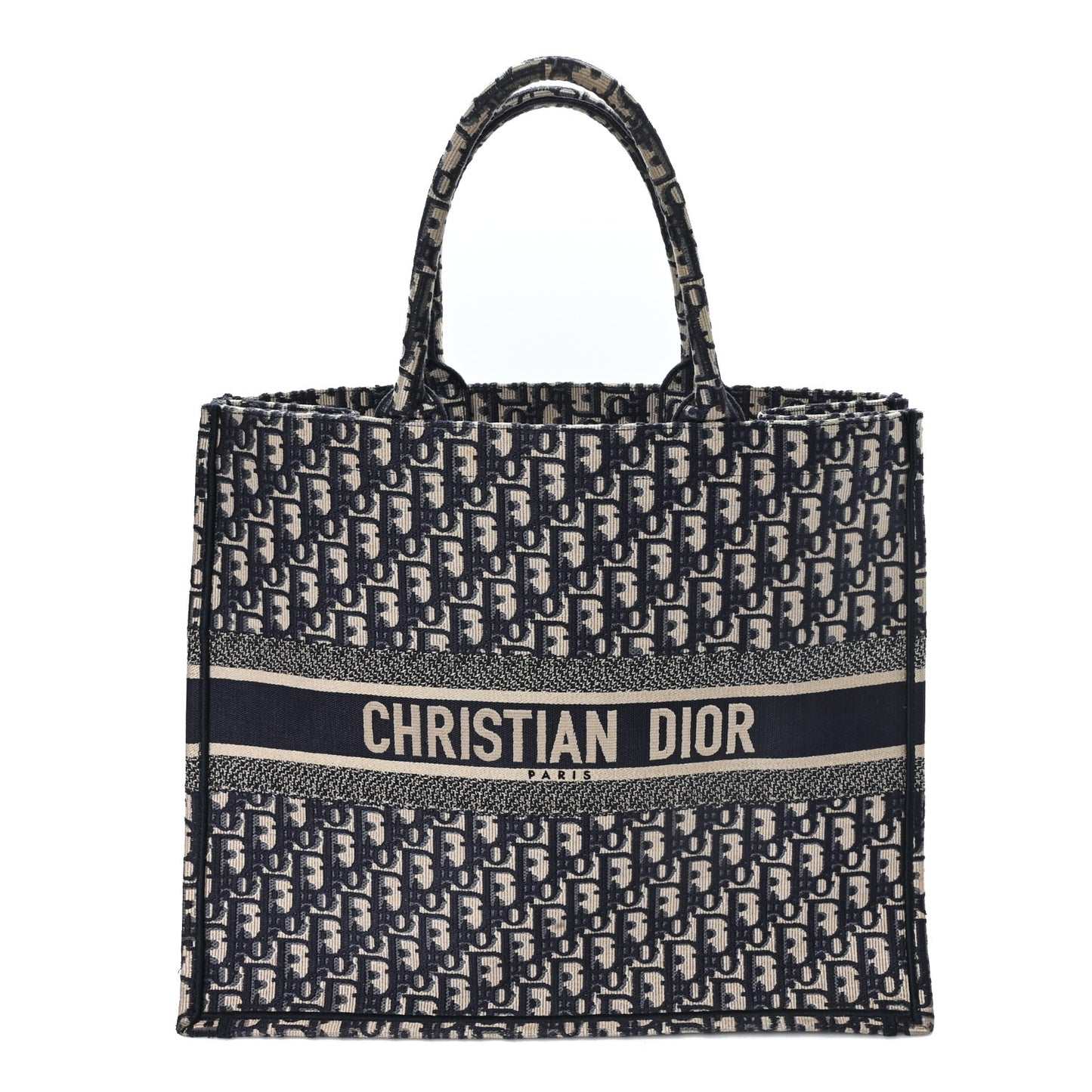 Oblique Large Book Tote Blue Multicolor