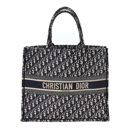 Christian Dior Oblique Large Book Tote Blue Multicolor 1 of 10