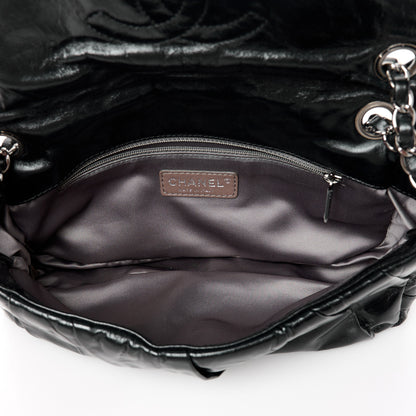 Chanel Glazed Calfskin Twisted Medium Flap Black 5 of 10