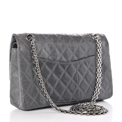 Chanel Aged Calfskin Quilted 50th Anniversary 2.55 Reissue 225 Flap Grey 3 of 15