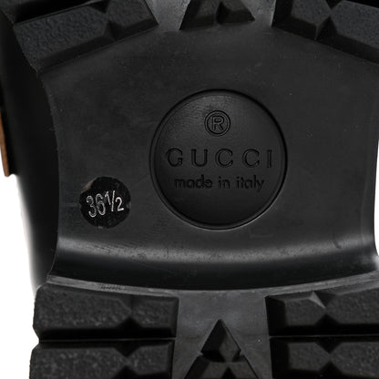 Gucci Cordovan Lux Womens Harald Horsebit 25mm Platform Loafers 36.5 Black 7 of 10