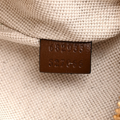 Gucci GG Supreme Monogram Textured Calfskin Retro Interlocking G Belt Bag Beige Ebony Brown Sugar 7 of 11