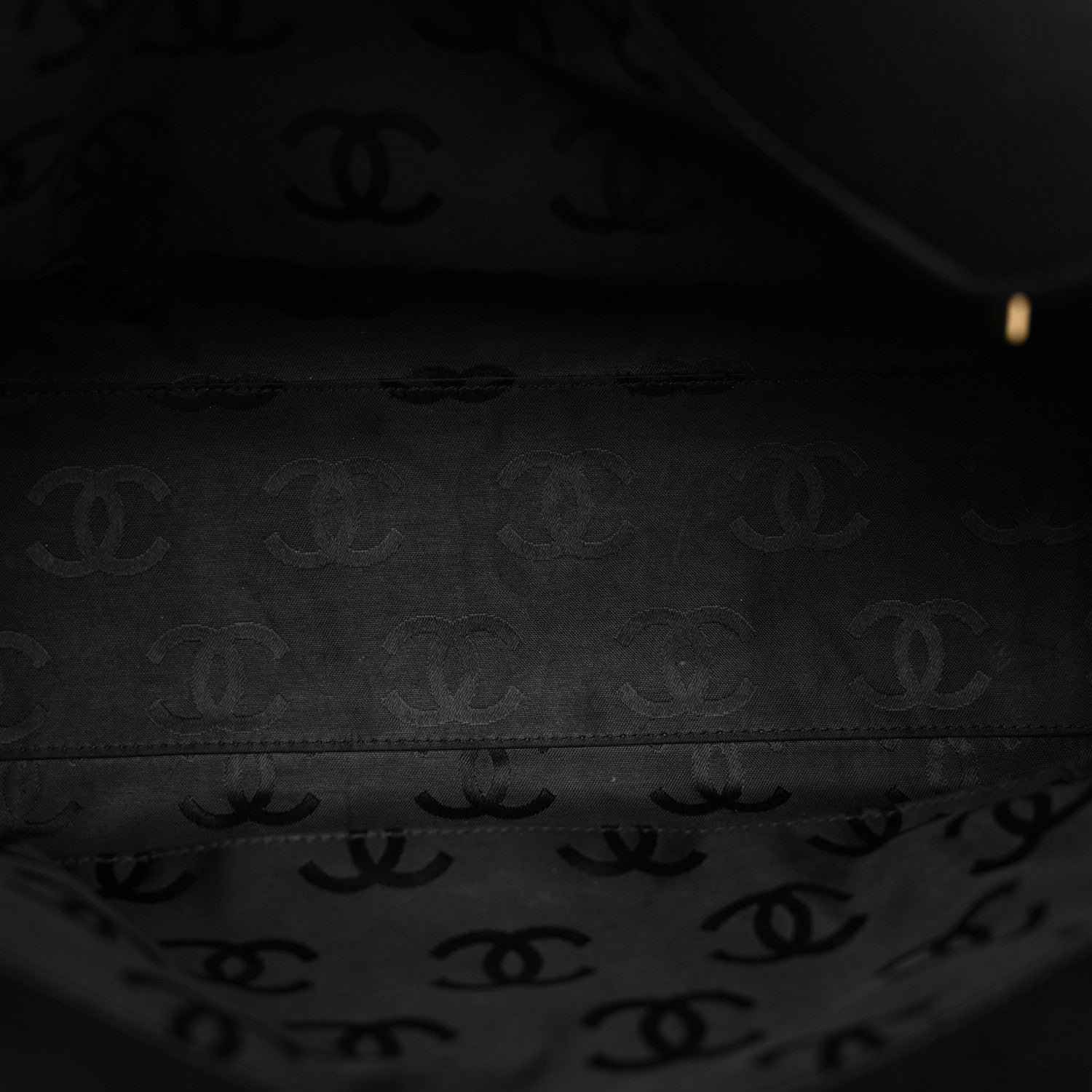 Chanel Caviar CC Stitched Medium Tote Black 5 of 11