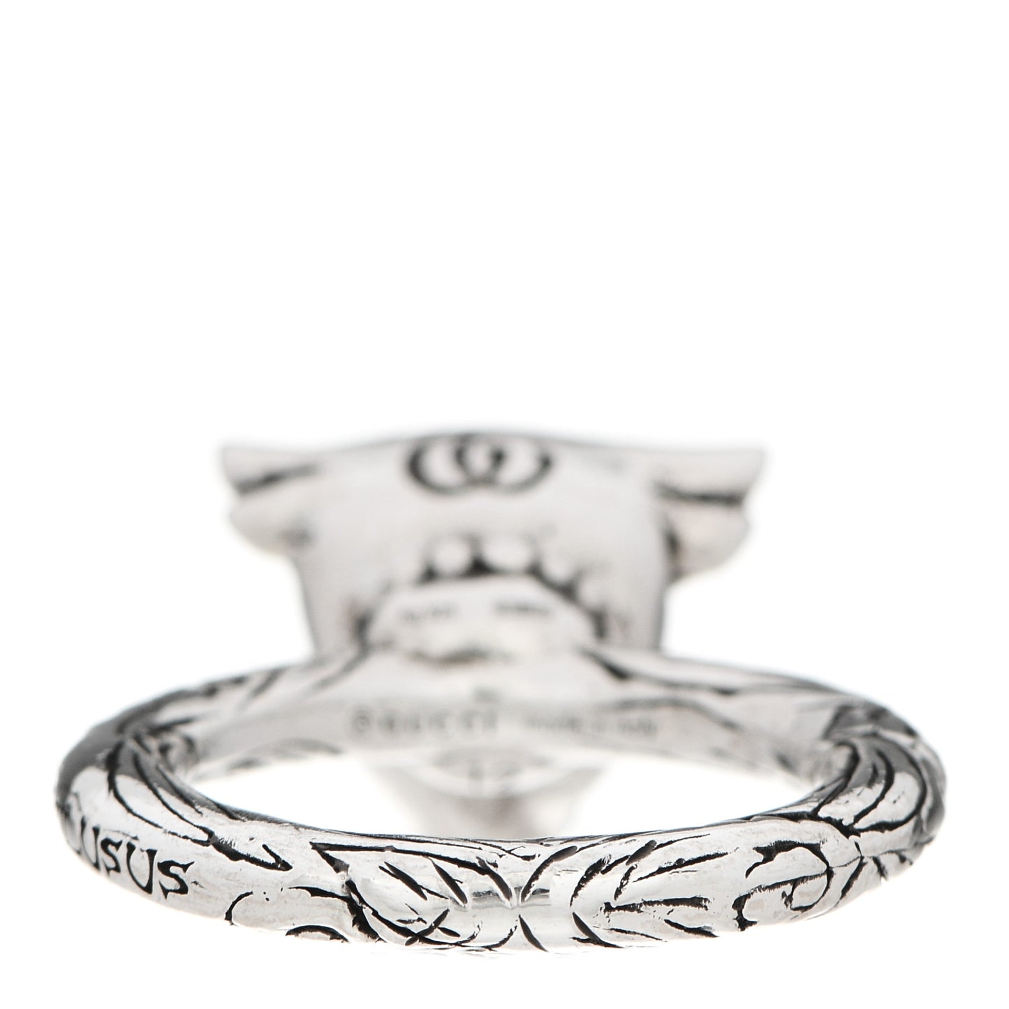 Sterling Silver Anger Forest Bull's Head Ring 52 6