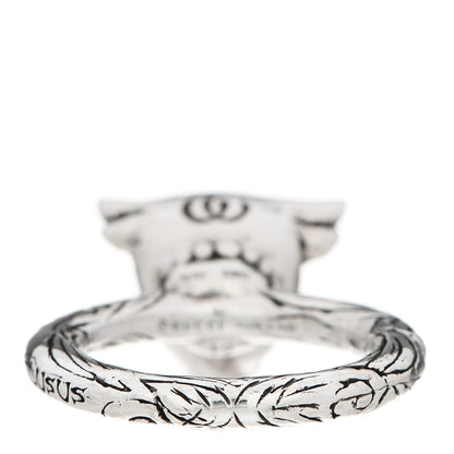 Gucci Sterling Silver Anger Forest Bull's Head Ring 52 6 4 of 5