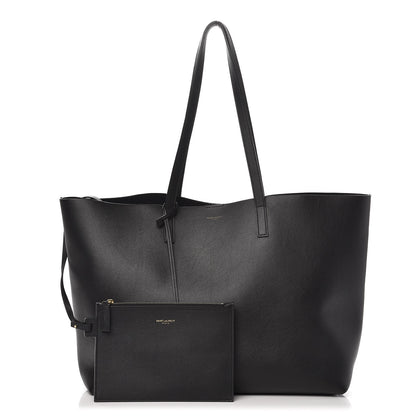 Saint Laurent Calfskin Large Shopping Tote Black 3 of 11