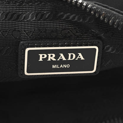 Prada Tessuto Nylon Saffiano Marsupio Triple Pocket Belt Bag Black 6 of 11