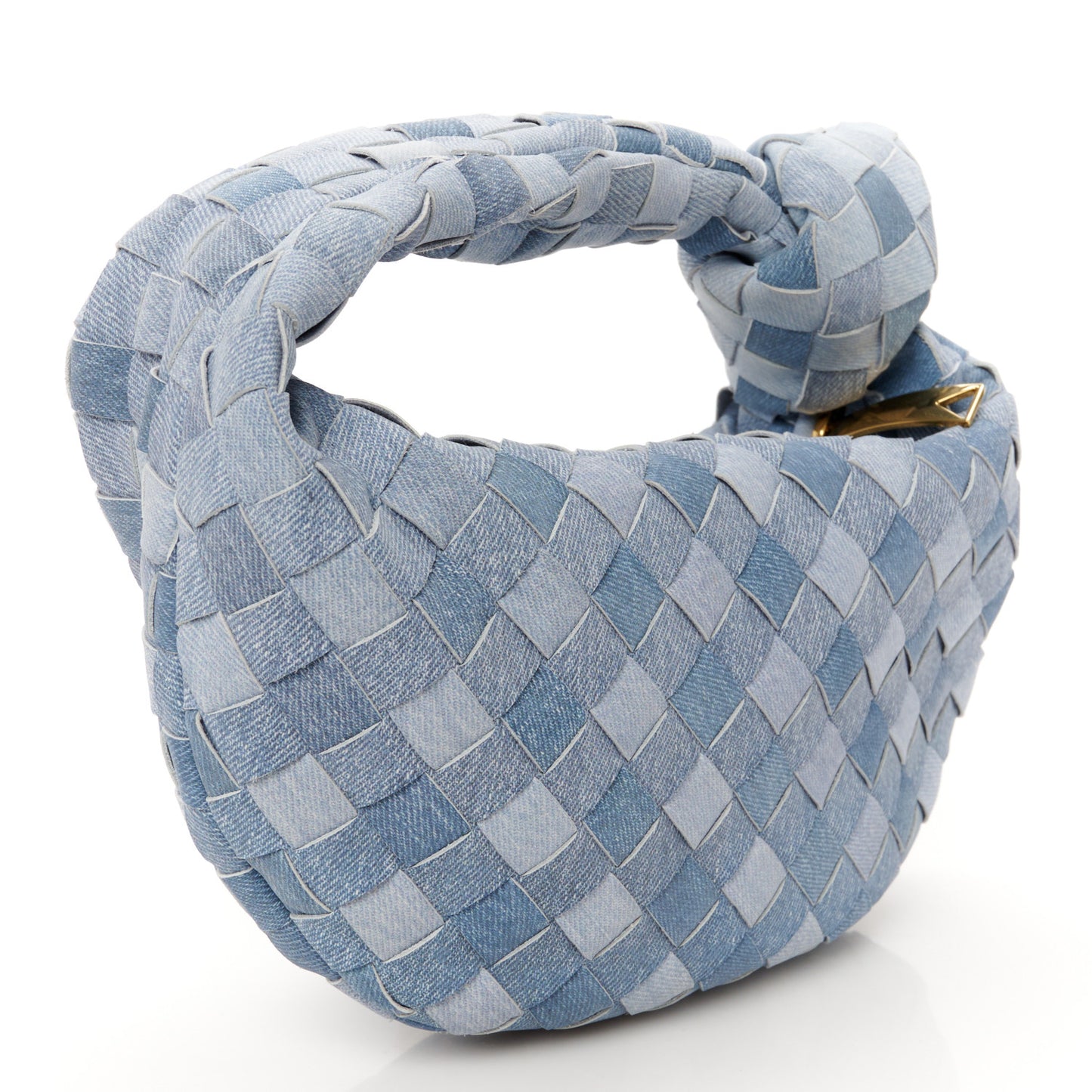 Nappa Denim Effect Intrecciato Mini Jodie Denim