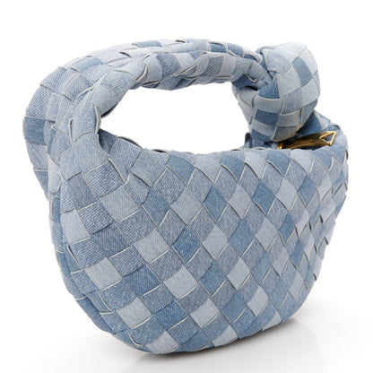 Bottega Veneta Nappa Denim Effect Intrecciato Mini Jodie Denim 4 of 12