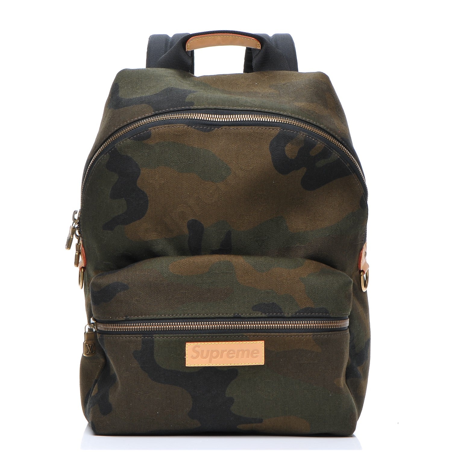 Louis Vuitton X SUPREME Canvas Camouflage Apollo Backpack 1 of 9
