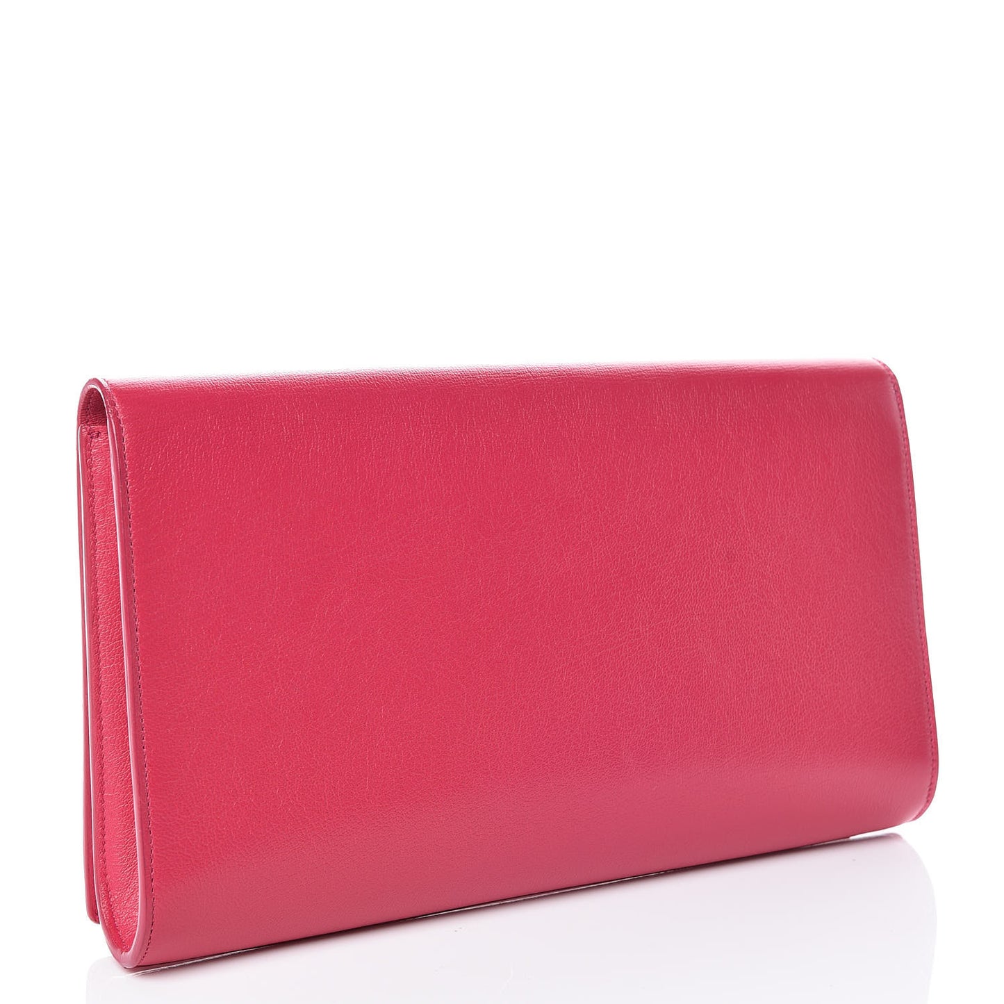 Goatskin Monogram Large Belle De Jour Clutch Lipstick Fuchsia