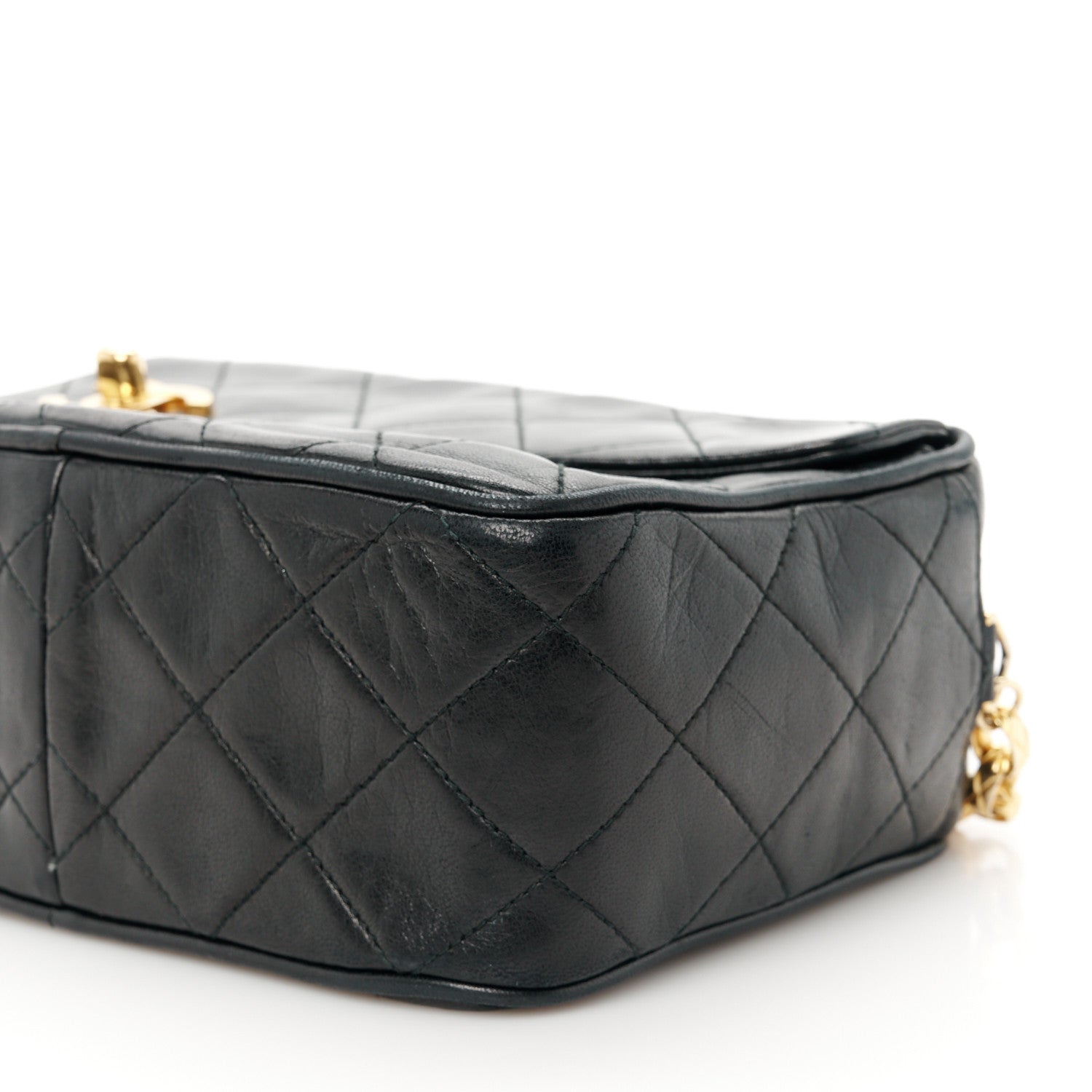 Chanel Lambskin Quilted Tassel Flap Camera Case Black 11 of 11