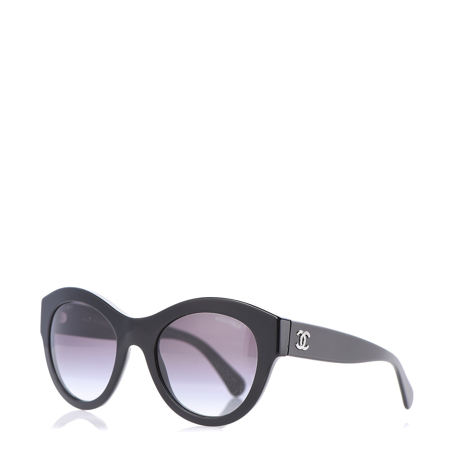 Chanel Acetate Butterfly Sunglasses 5371 Black 1 of 7