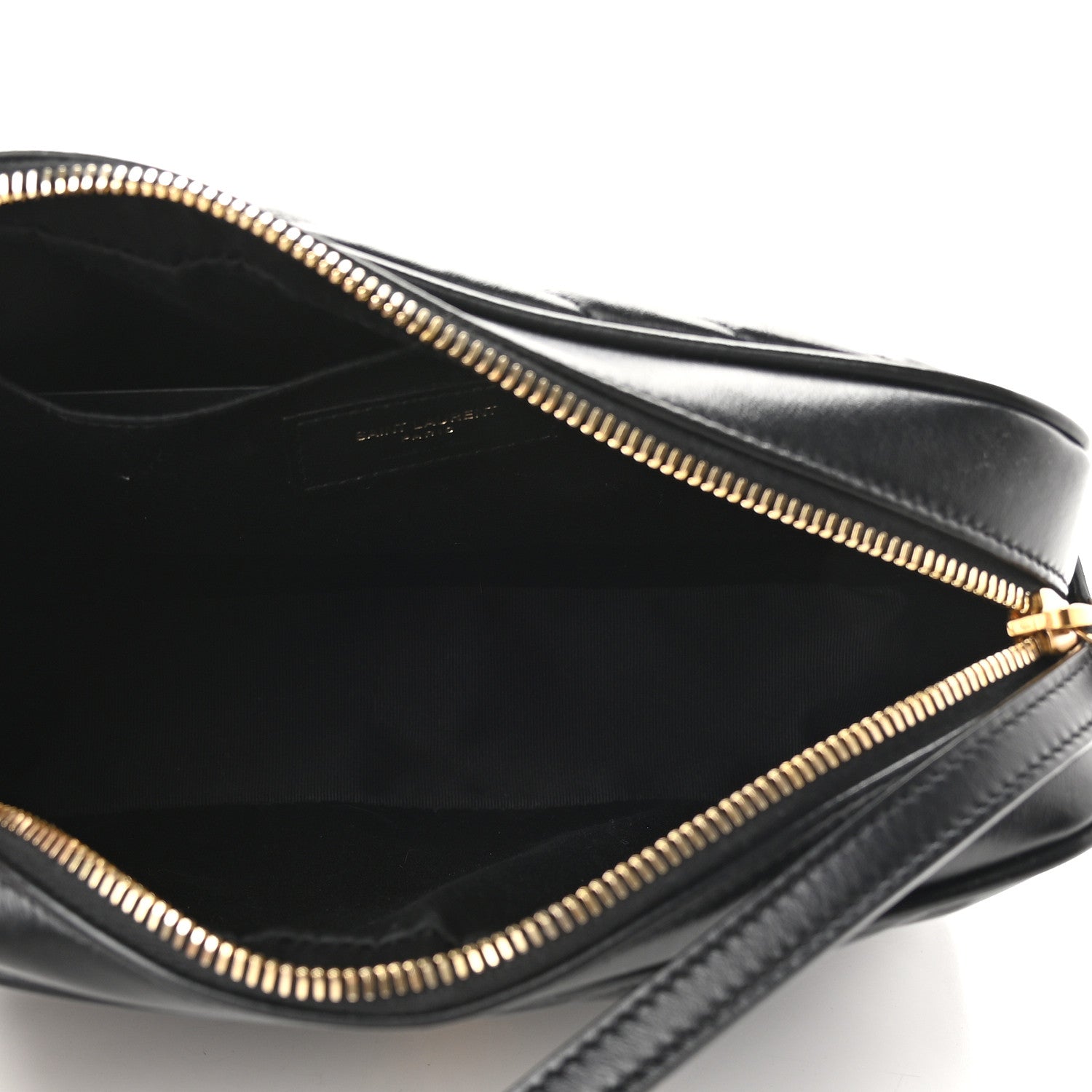 Saint Laurent Calfskin Matelasse Monogram Lou Camera Bag Black 5 of 9